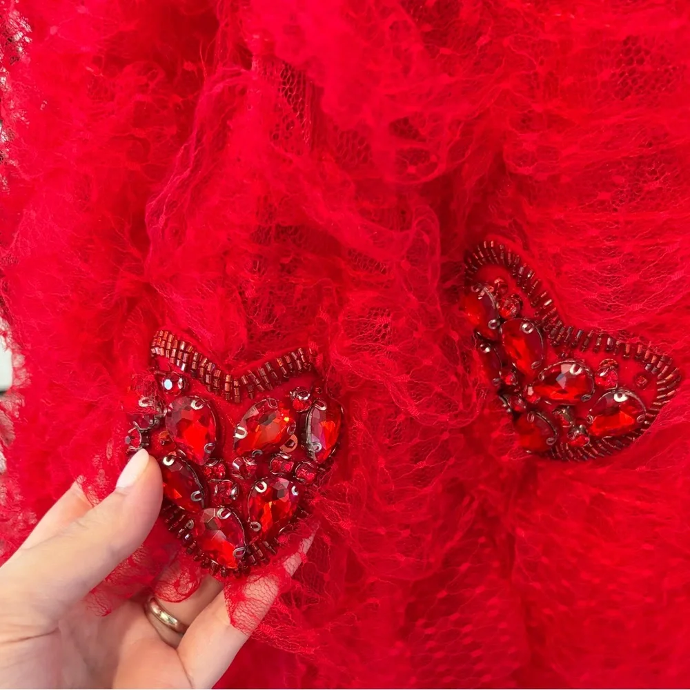 Teuta Matoshi Red Gown ❤️ - Picture 4 of 15
